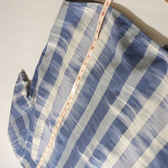 Tommy Bahama Button Up Collared Short Sleeve Blue and withe men size L - Picture 10 of 10